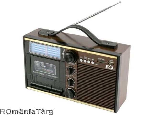 Radio casetofon SAL RRT 11B Retro MP3, USB - 1